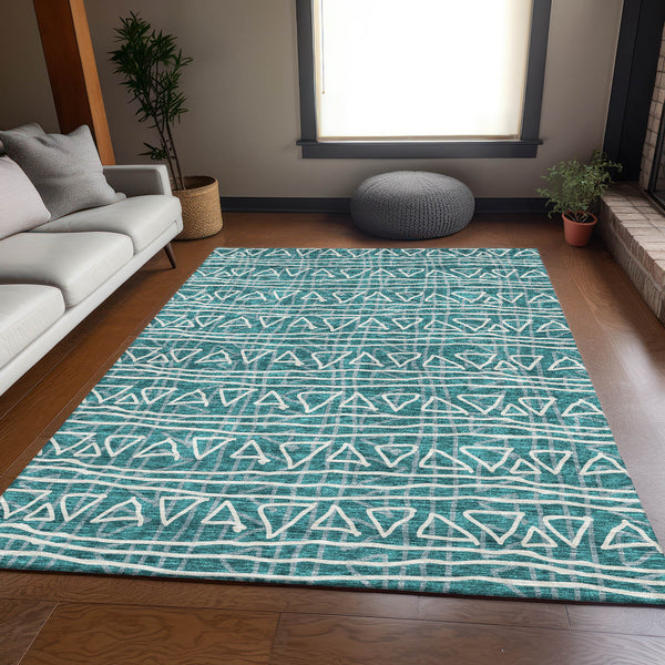 addison chantille acn730 teal rug