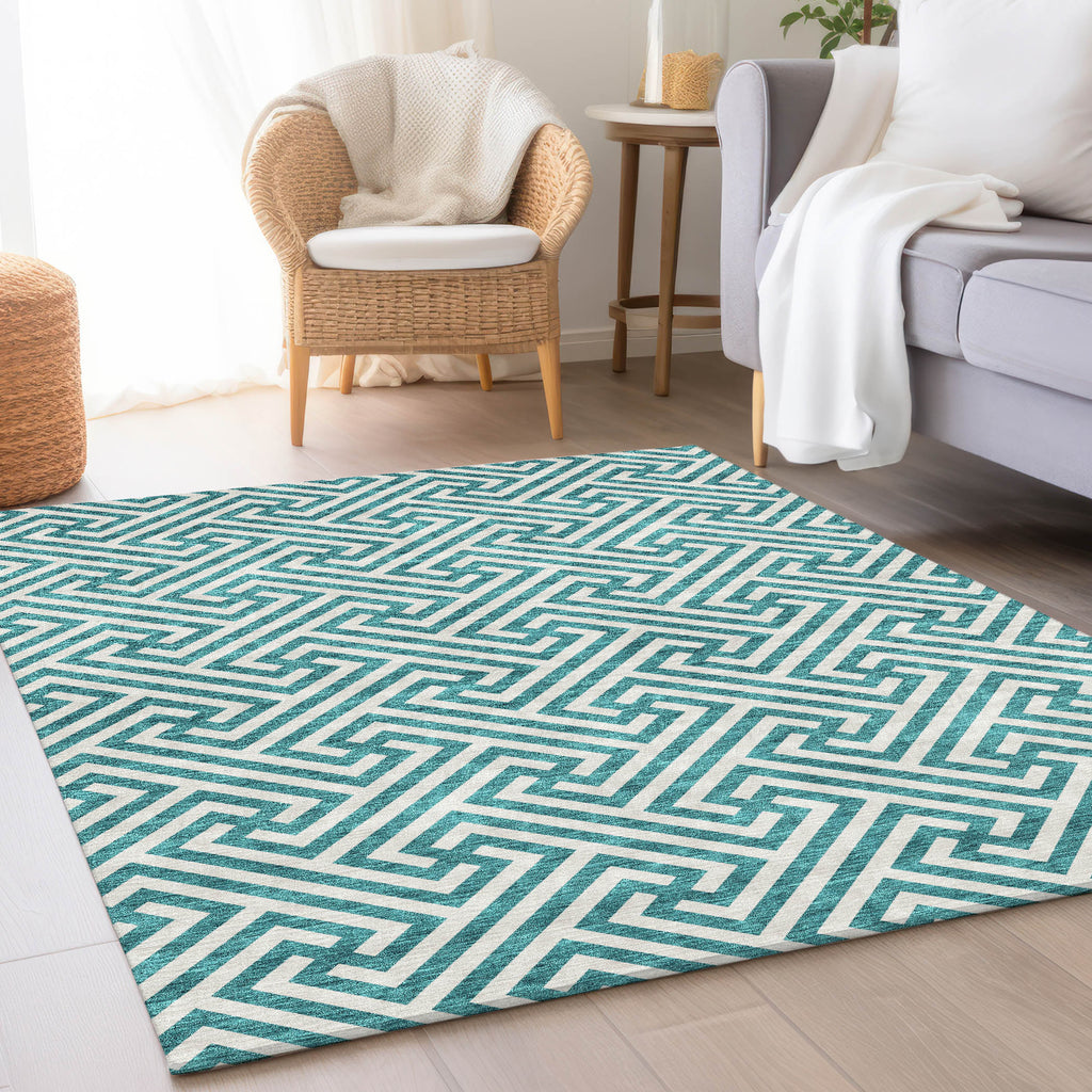 addison chantille acn731 teal rug