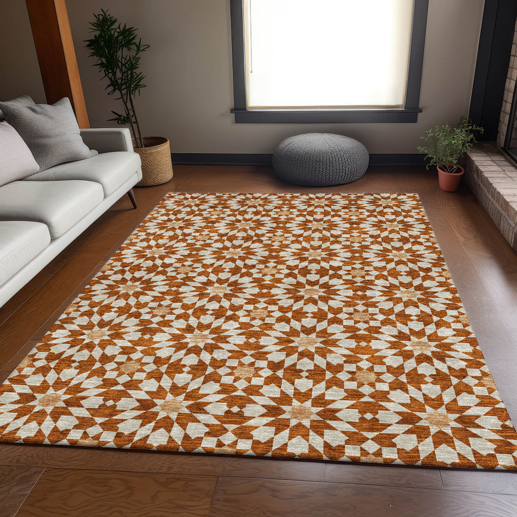 addison chantille acn734 paprika rug
