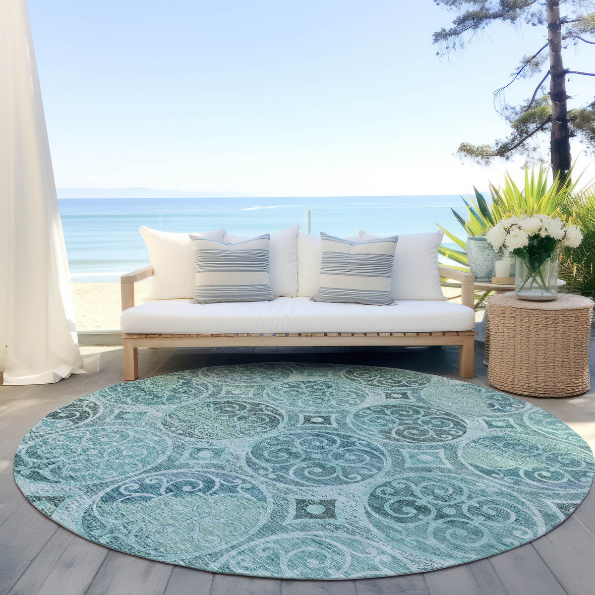 addison chantille acn738 teal rug