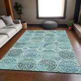 addison chantille acn738 teal rug