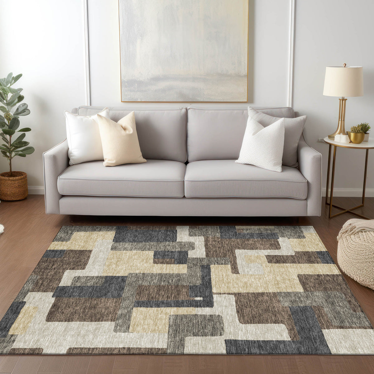addison chantille acn740 chocolate rug
