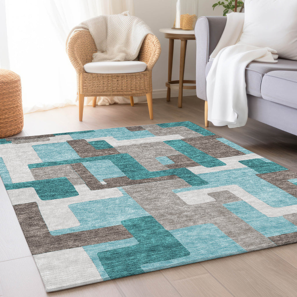 addison chantille acn740 teal rug