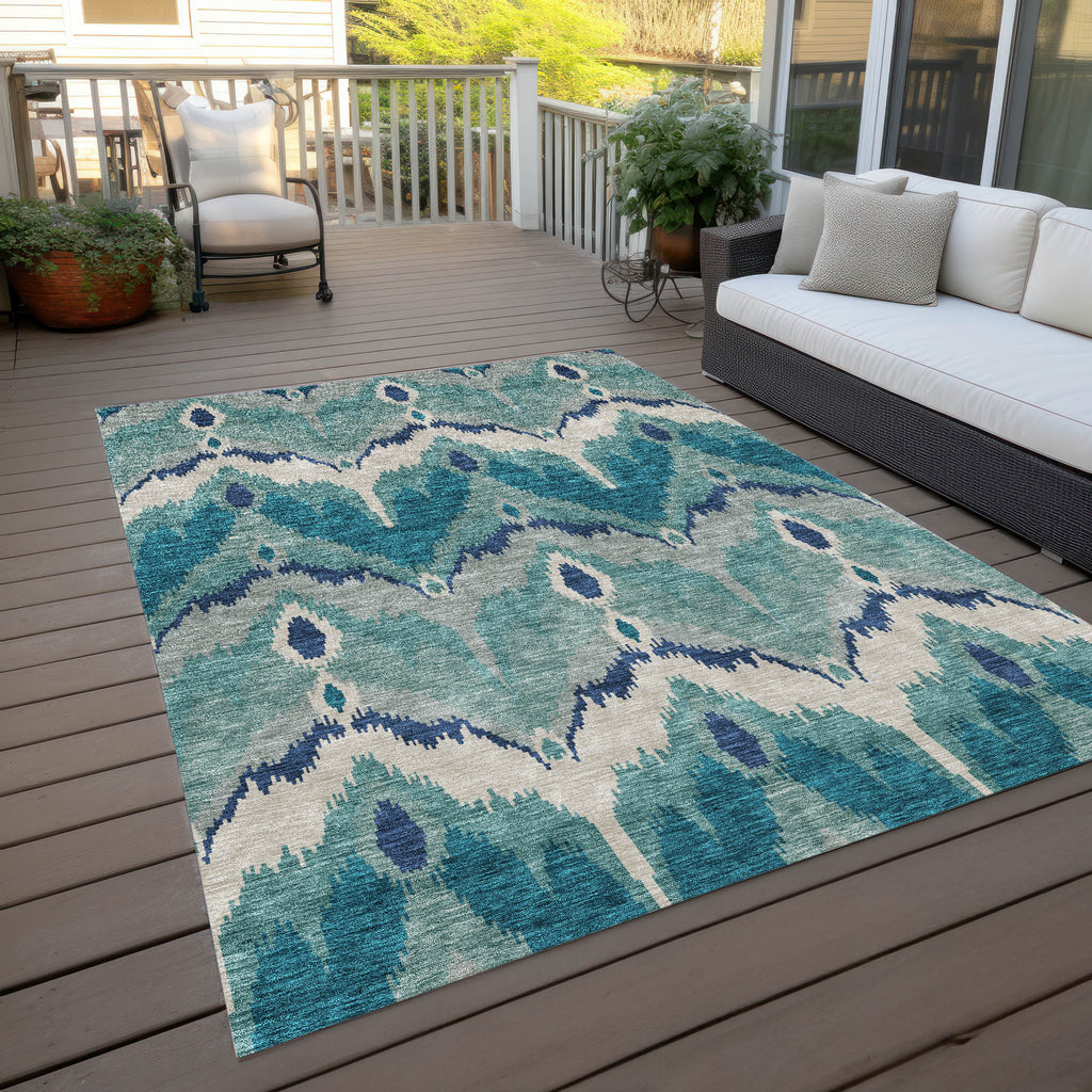 addison chantille acn743 teal rug