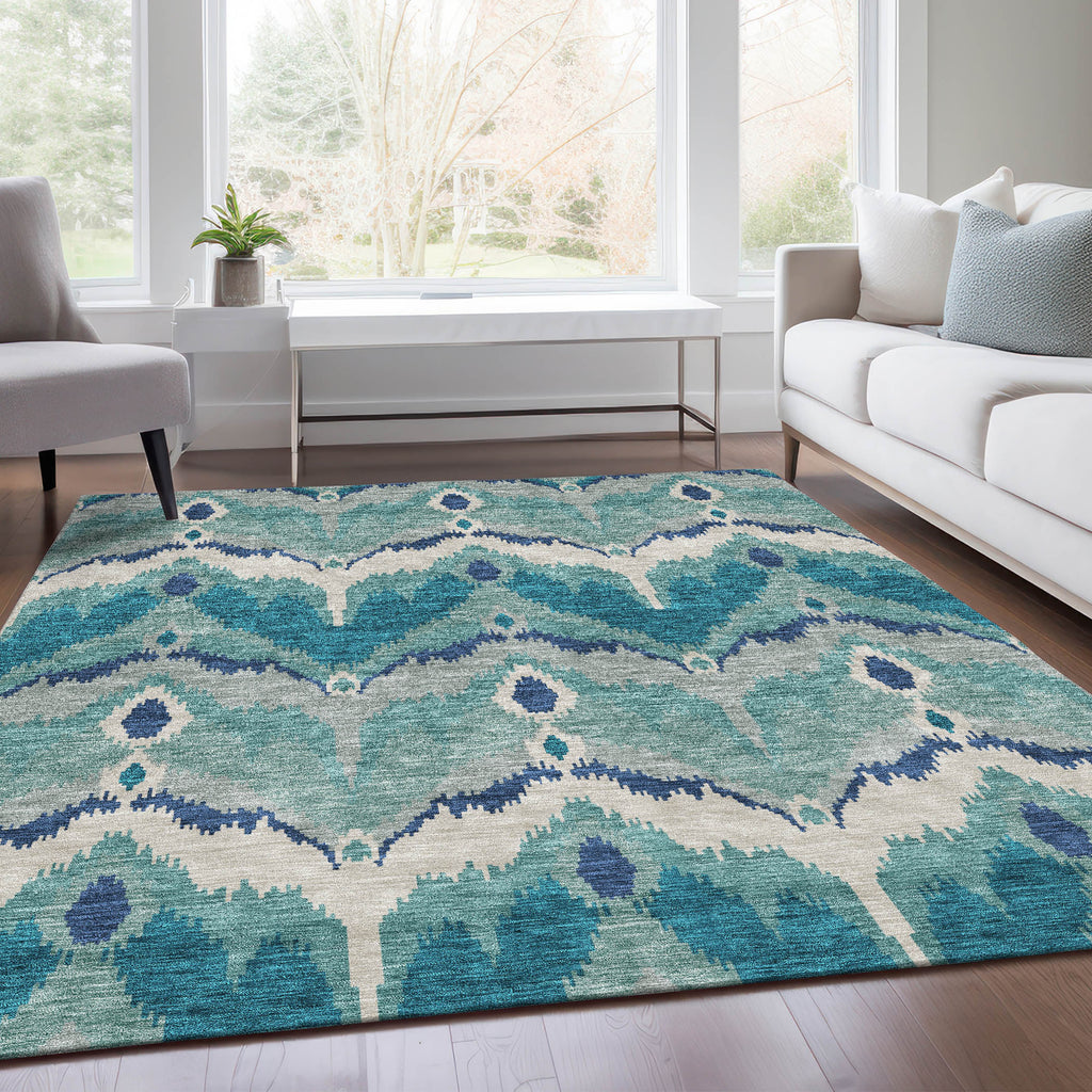 addison chantille acn743 teal rug