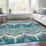 addison chantille acn743 teal rug