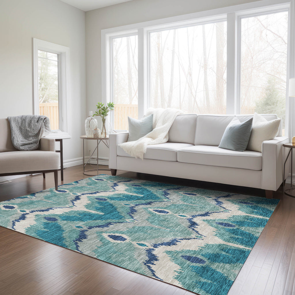 addison chantille acn743 teal rug