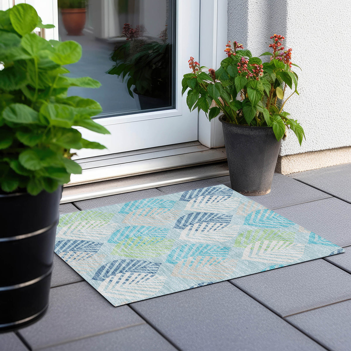 addison chantille acn744 teal rug