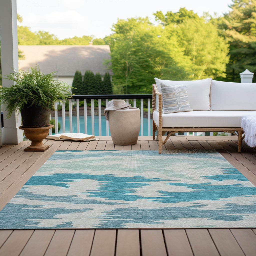addison chantille acn746 teal rug