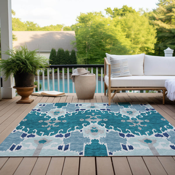 addison chantille acn748 teal rug