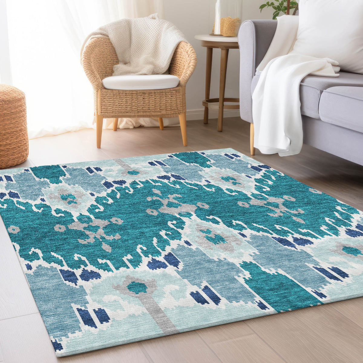 addison chantille acn748 teal rug