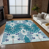 addison chantille acn748 teal rug