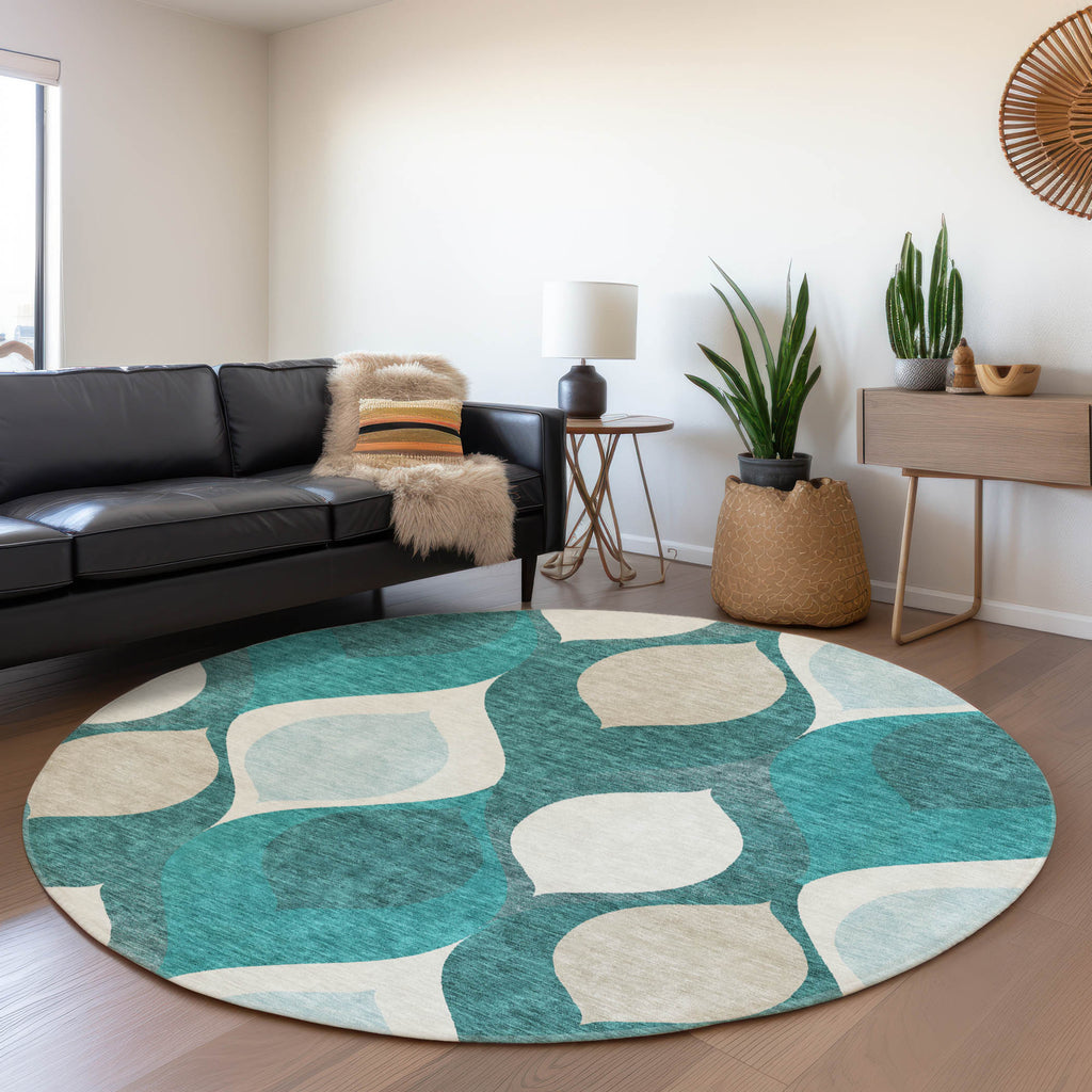 addison chantille acn749 teal rug