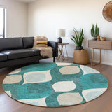 addison chantille acn749 teal rug