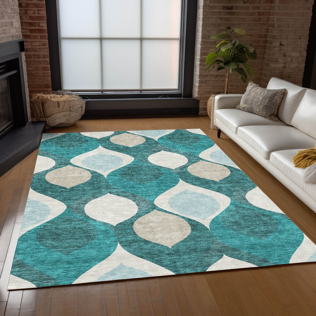 addison chantille acn749 teal rug