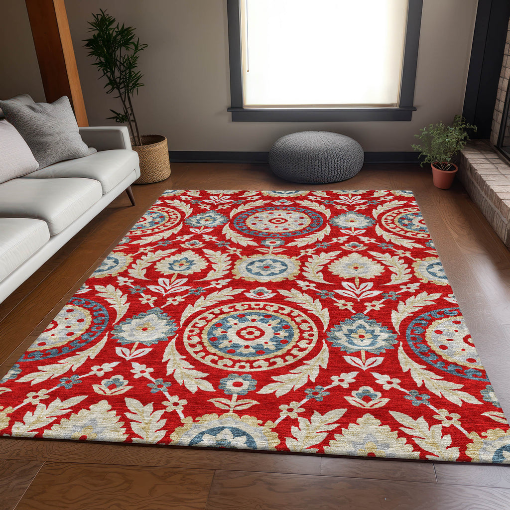 addison chantille acn751 red rug