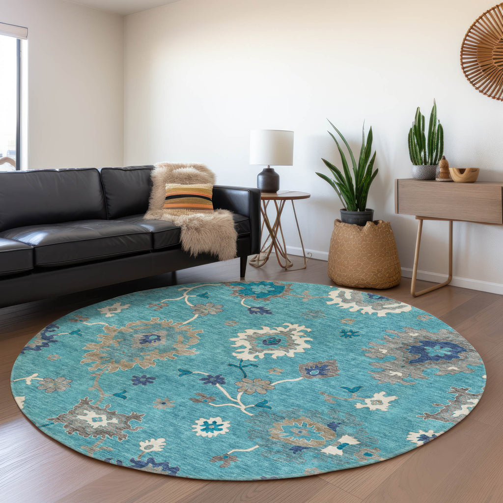 addison chantille acn753 teal rug