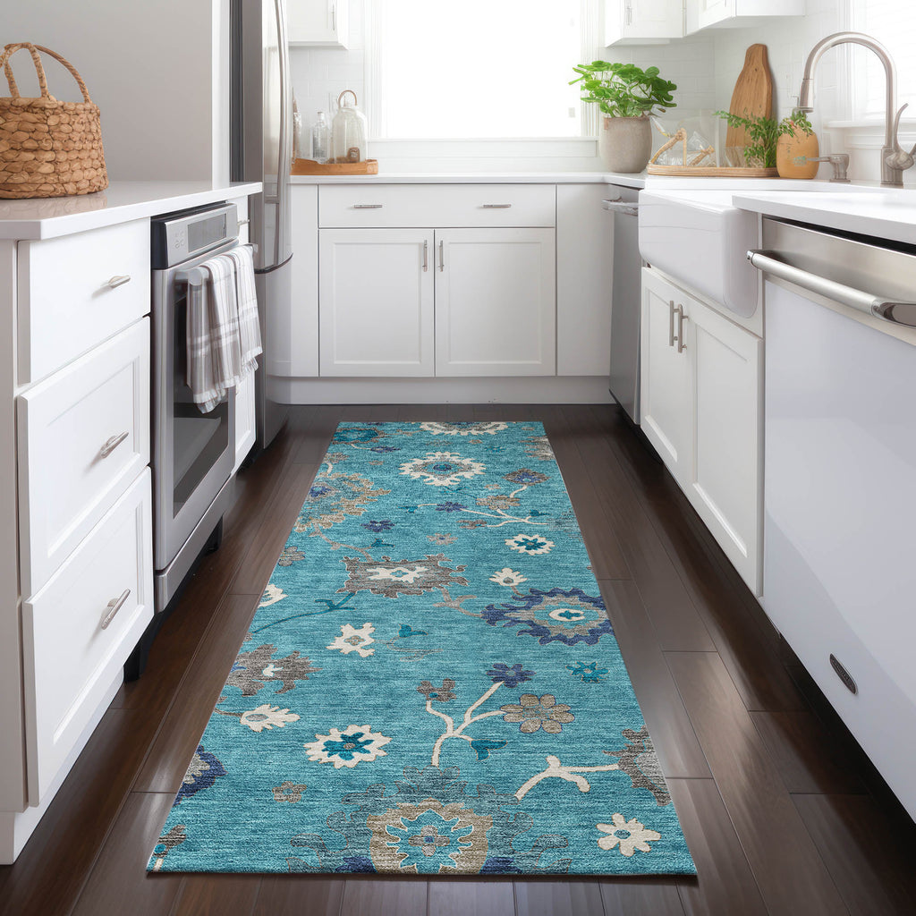 addison chantille acn753 teal rug