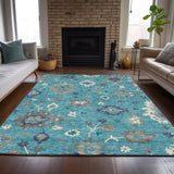 addison chantille acn753 teal rug