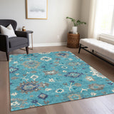addison chantille acn753 teal rug