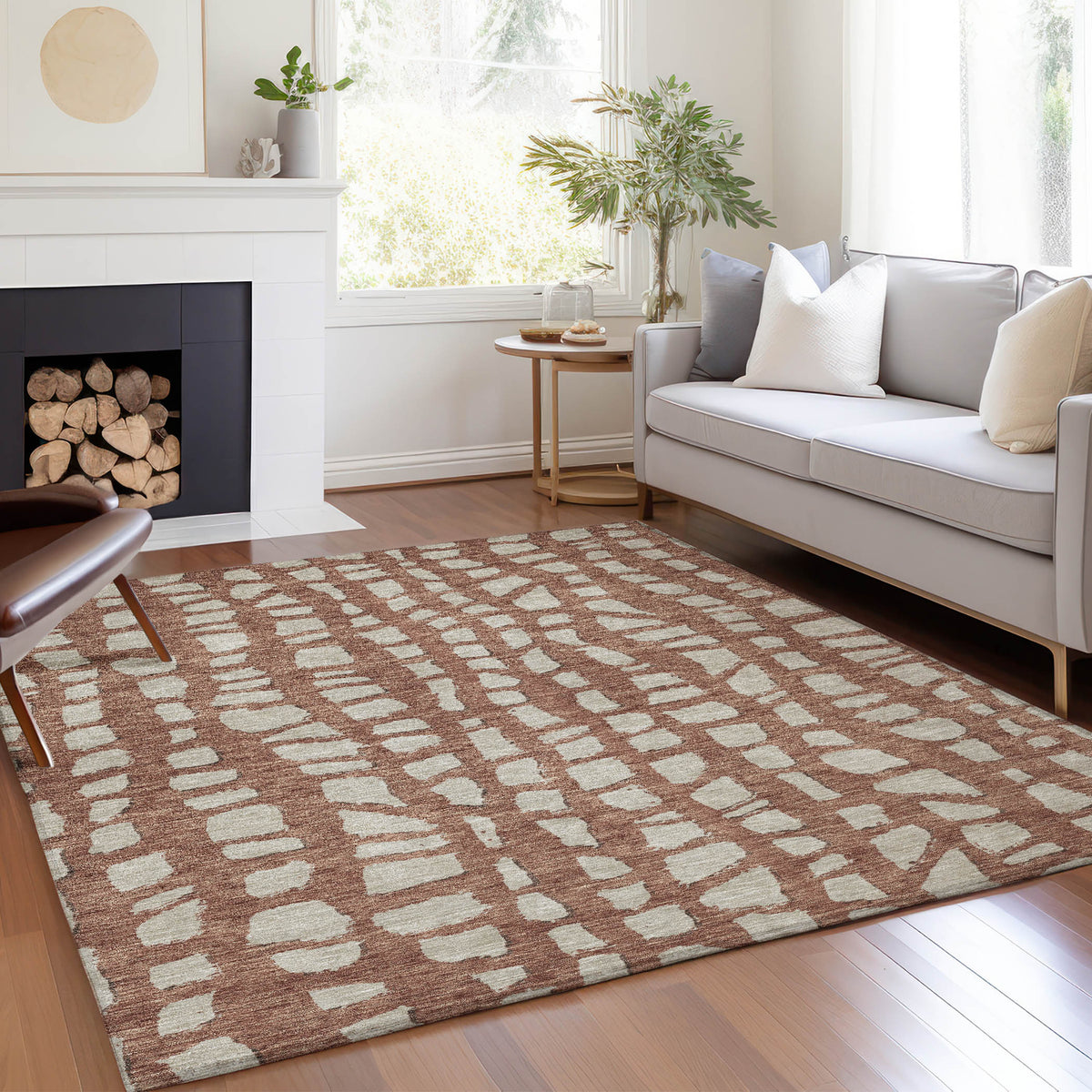 addison chantille acn754 paprika rug