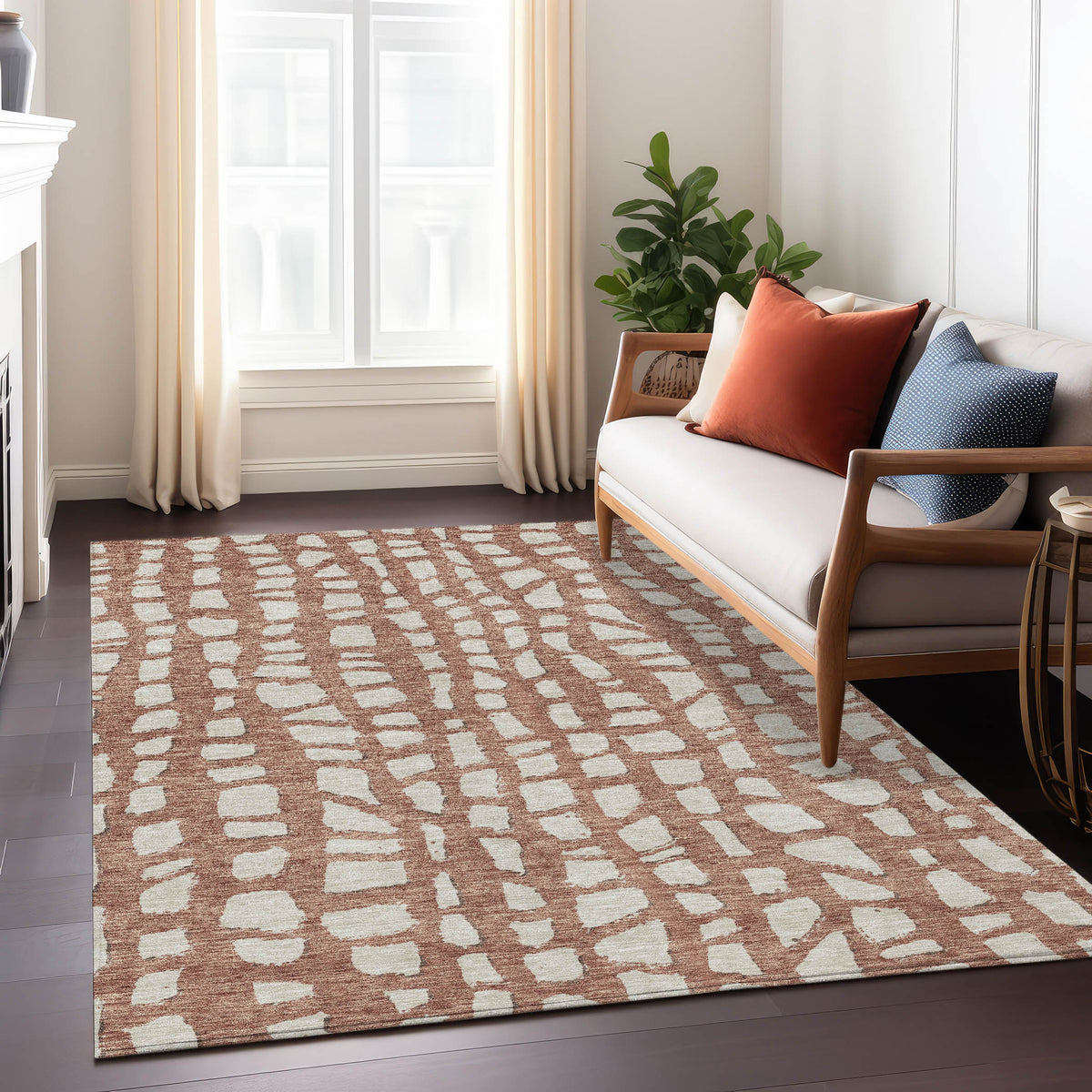 addison chantille acn754 paprika rug