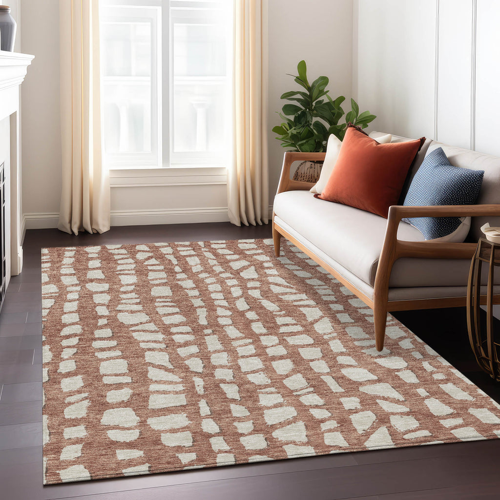 addison chantille acn754 paprika rug