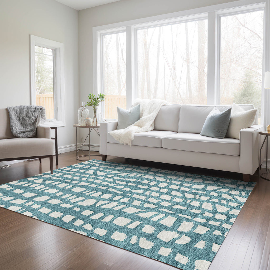addison chantille acn754 teal rug
