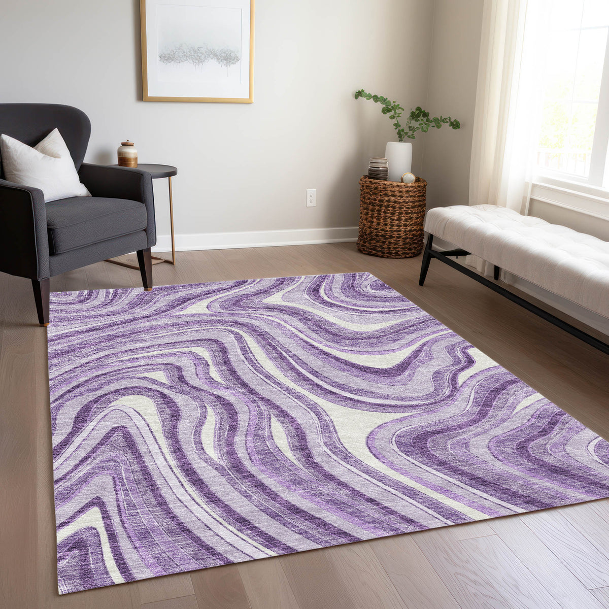 addison chantille acn756 lavender rug
