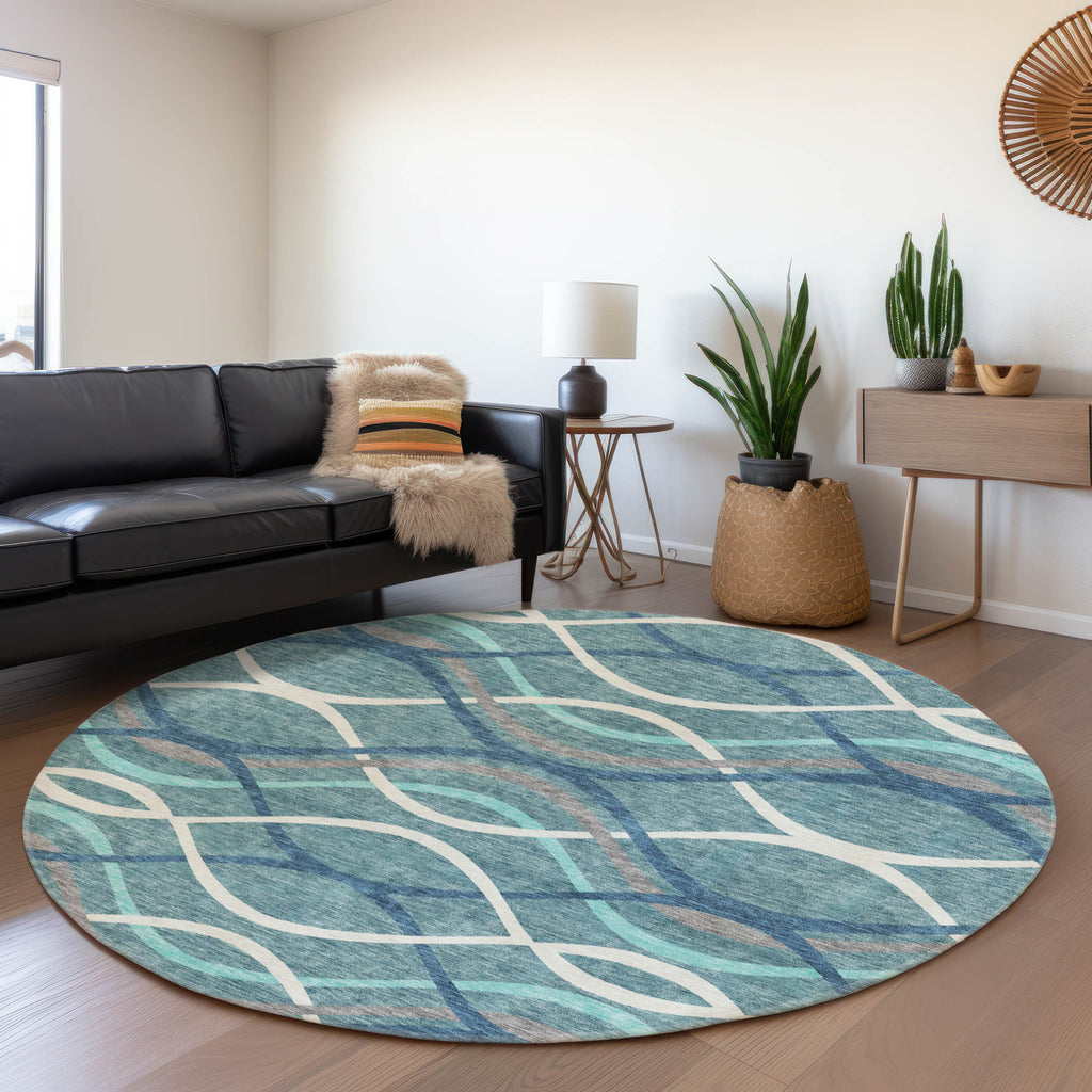 addison chantille acn757 teal rug