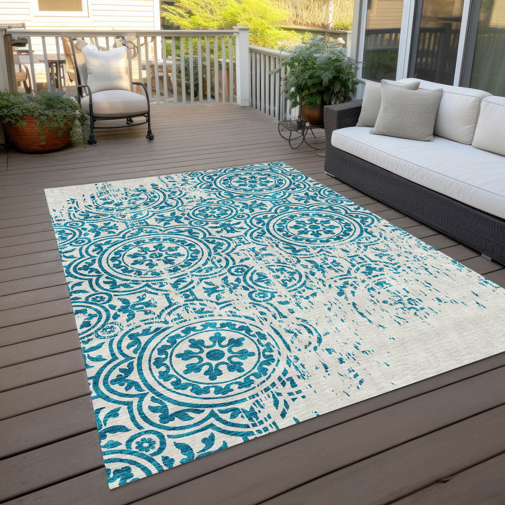 addison chantille acn758 teal rug