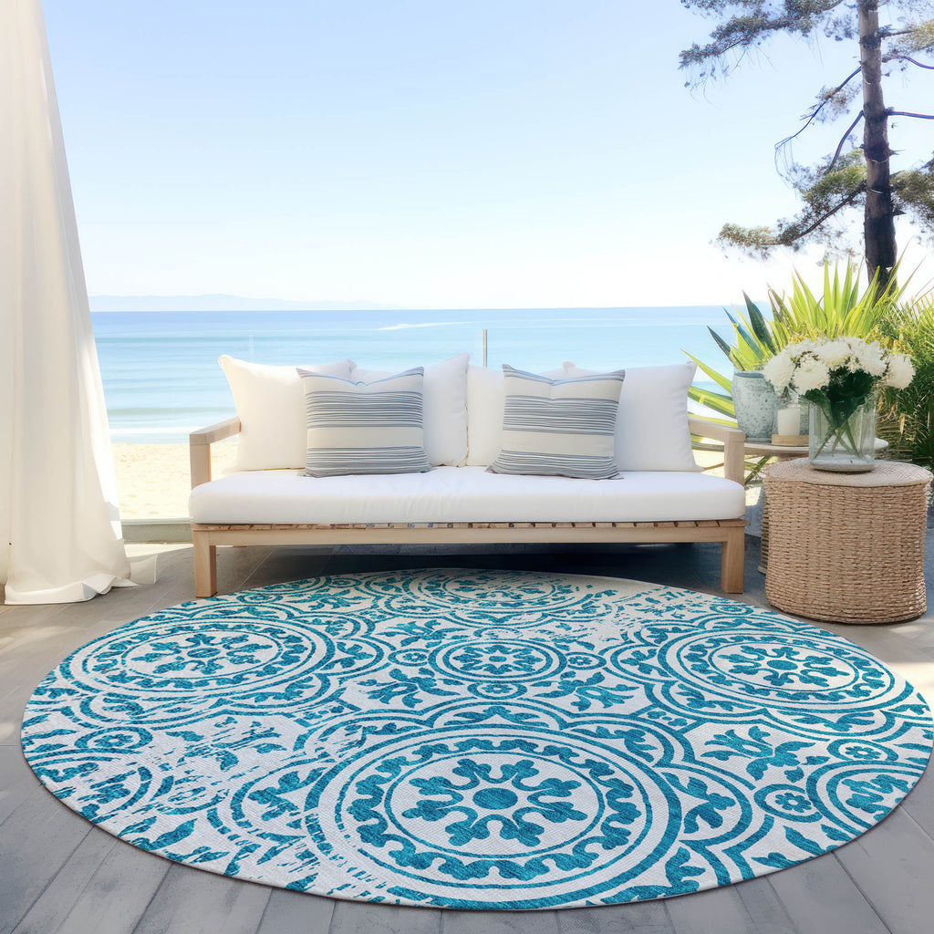 addison chantille acn758 teal rug