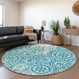 addison chantille acn758 teal rug
