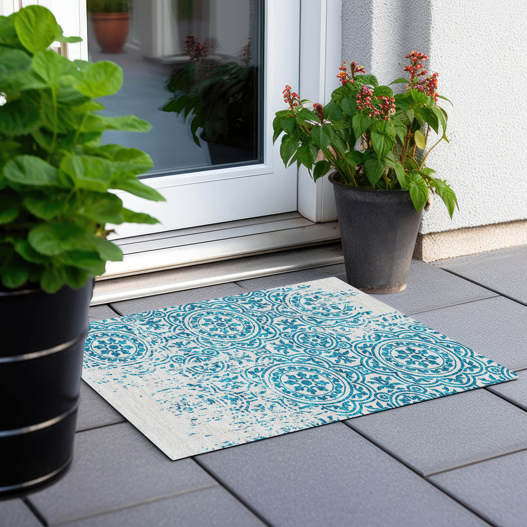 addison chantille acn758 teal rug