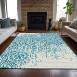 addison chantille acn758 teal rug