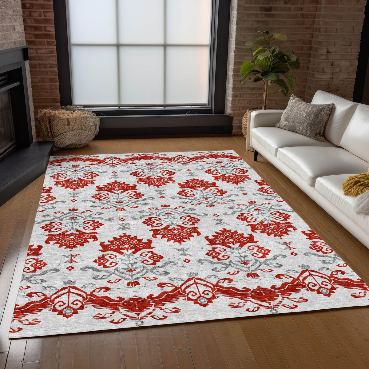 addison chantille acn759 red rug