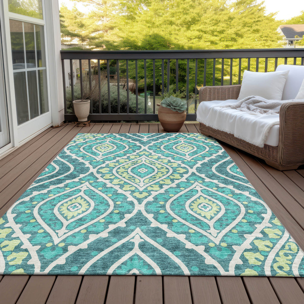 addison chantille acn761 teal rug