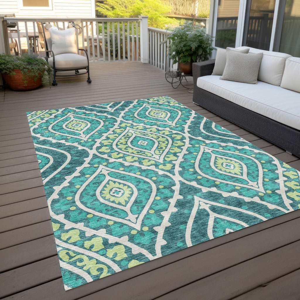 addison chantille acn761 teal rug