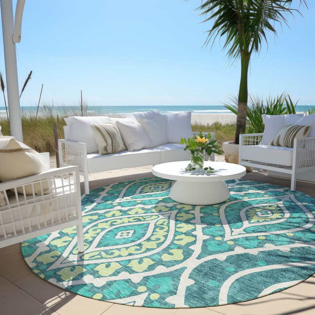 addison chantille acn761 teal rug