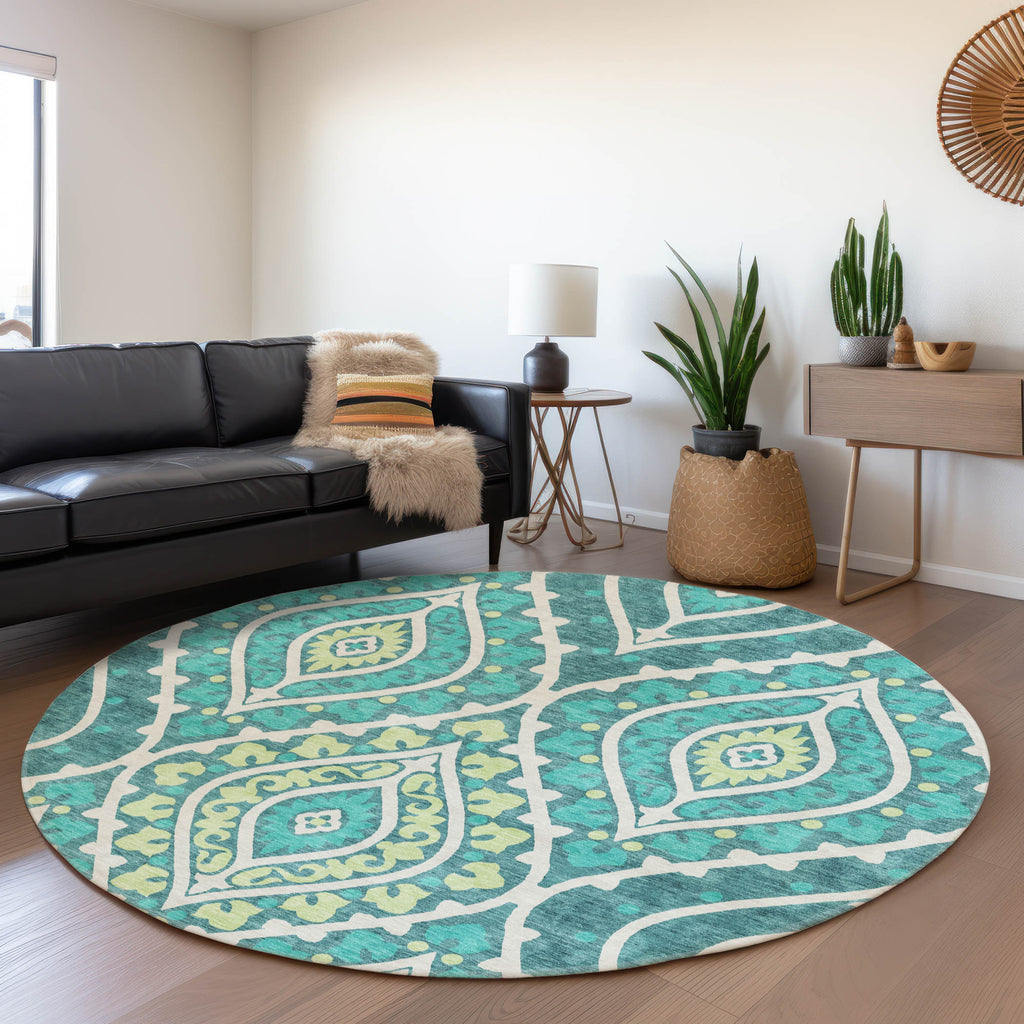 addison chantille acn761 teal rug