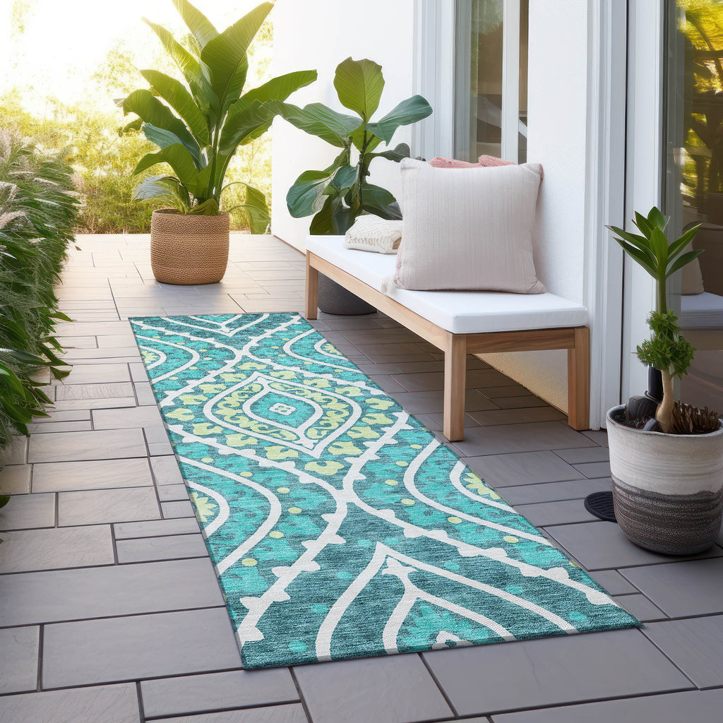 addison chantille acn761 teal rug