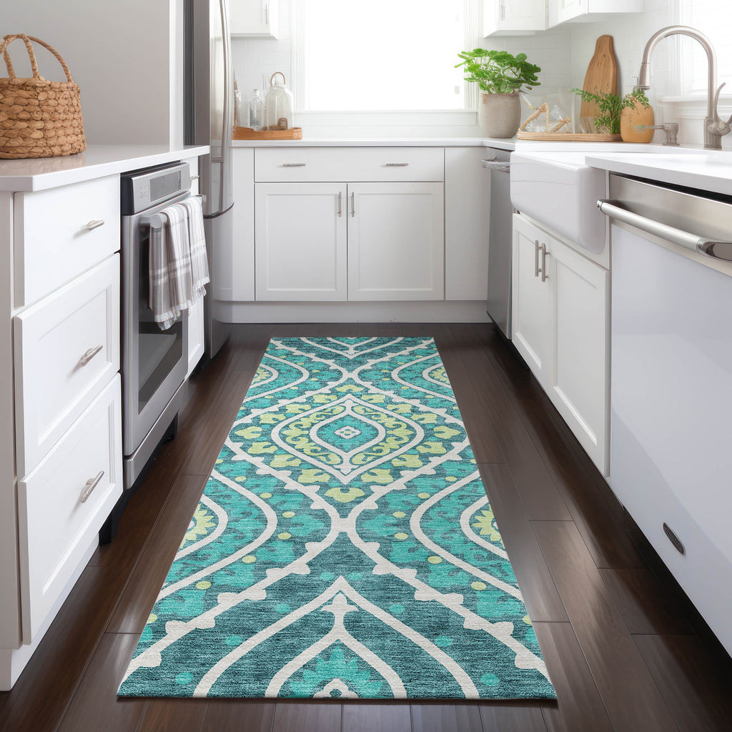 addison chantille acn761 teal rug