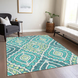 addison chantille acn761 teal rug