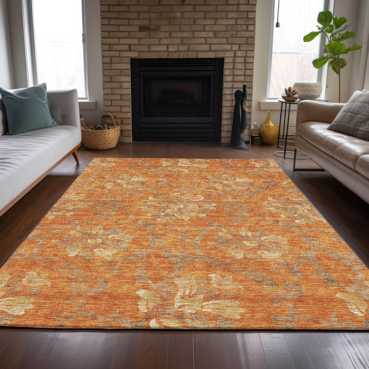 addison chantille acn762 orange rug