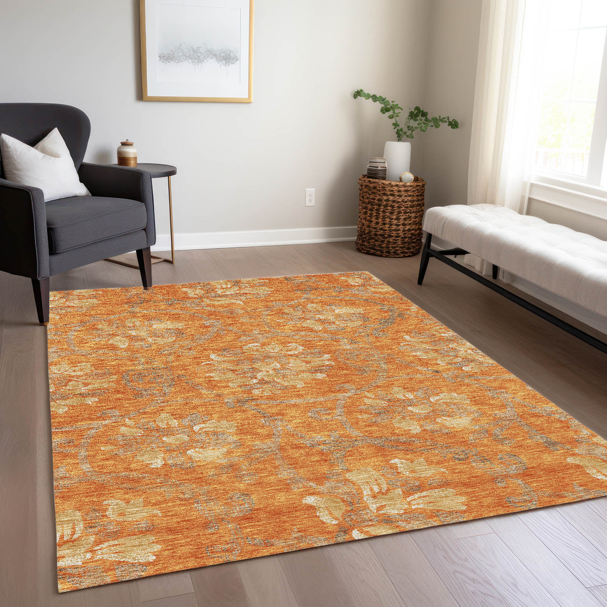 addison chantille acn762 orange rug