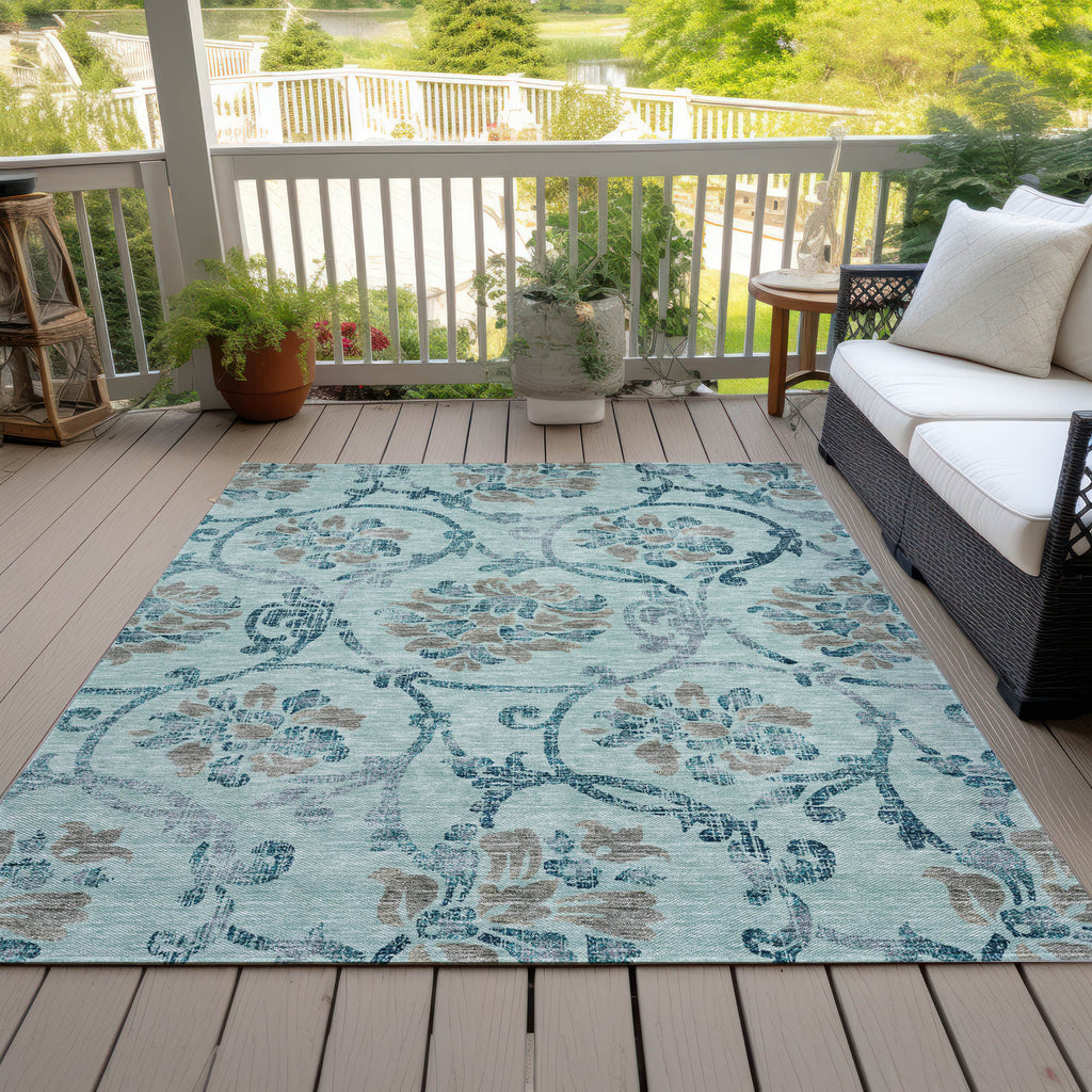 addison chantille acn762 teal rug