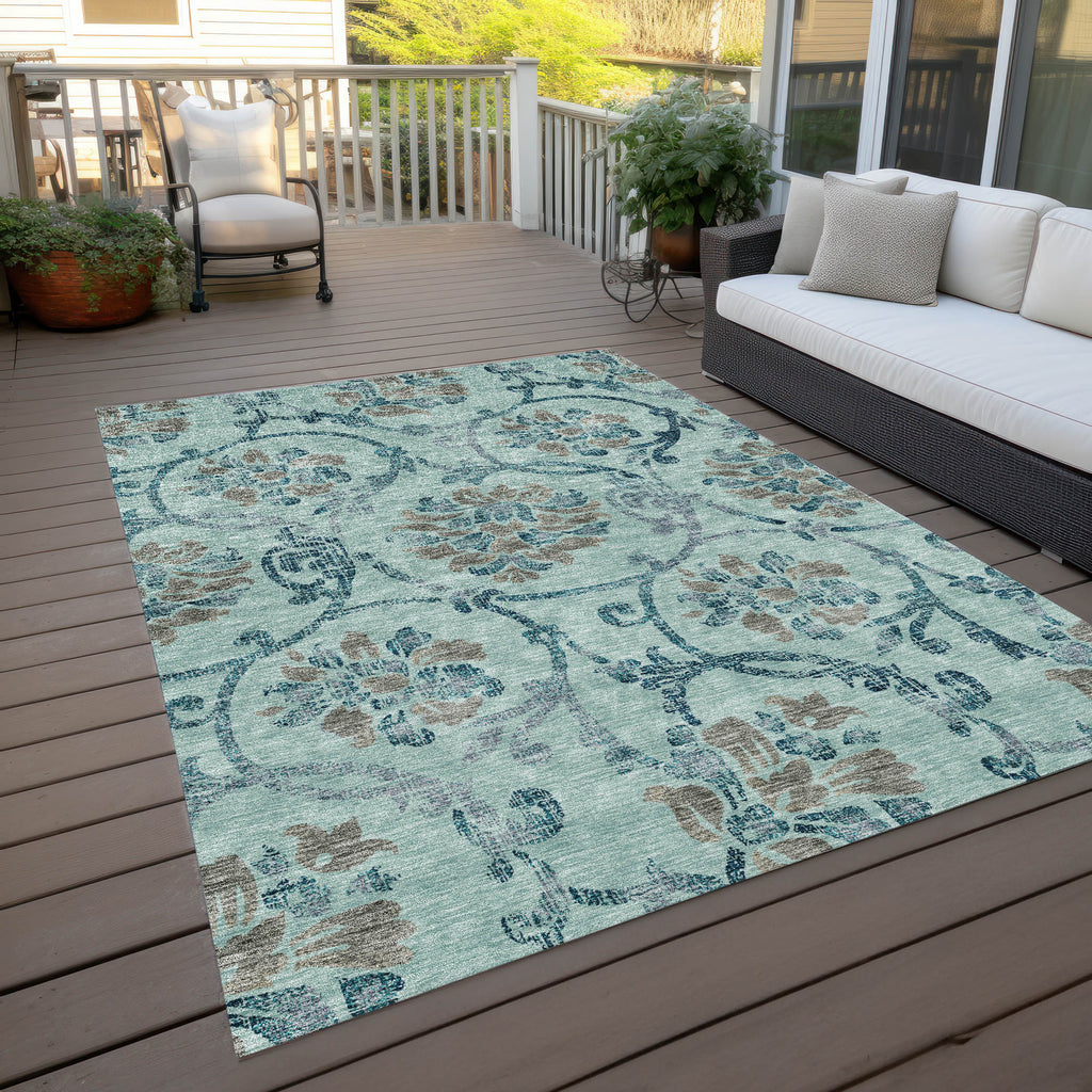 addison chantille acn762 teal rug