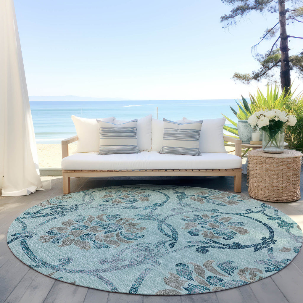 addison chantille acn762 teal rug