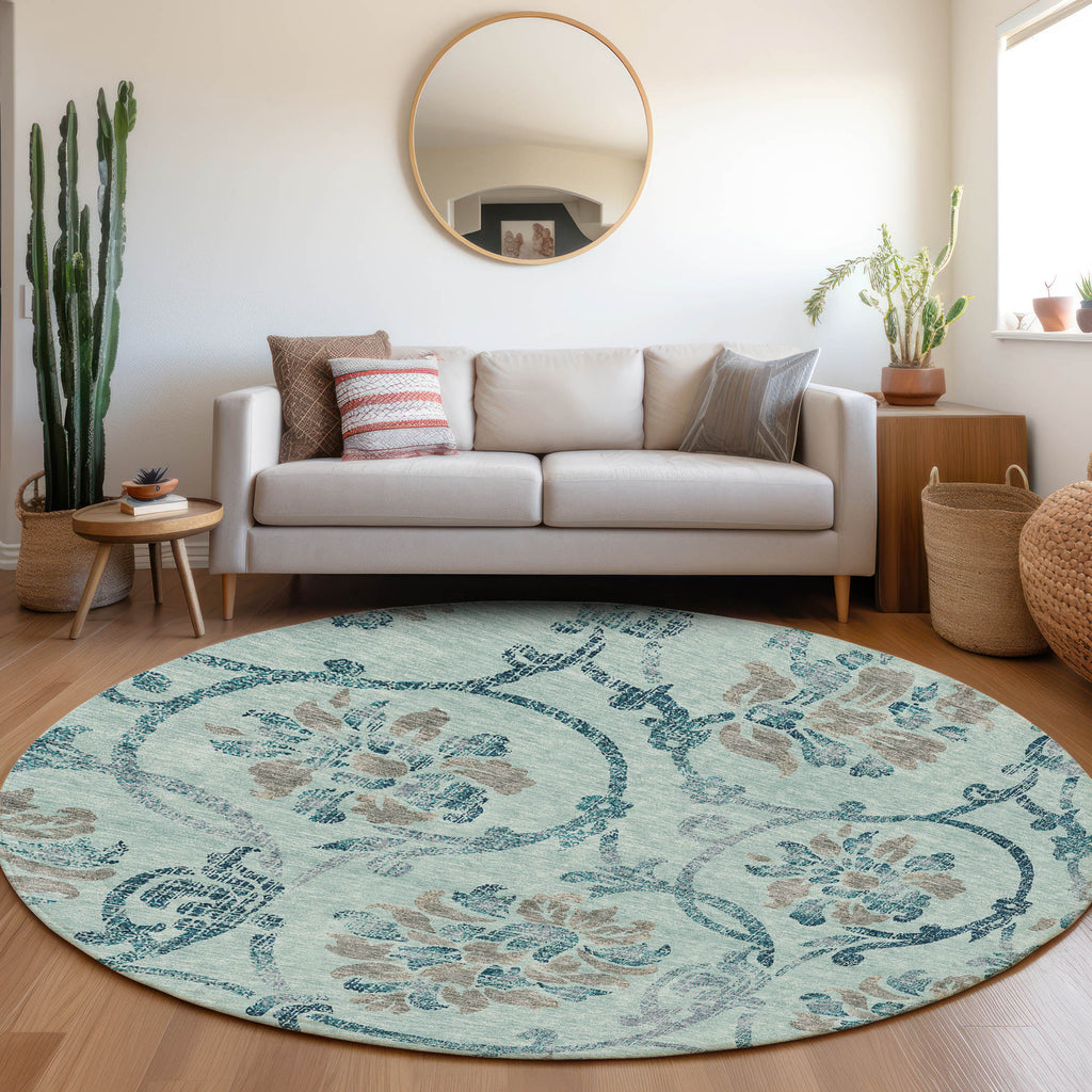 addison chantille acn762 teal rug