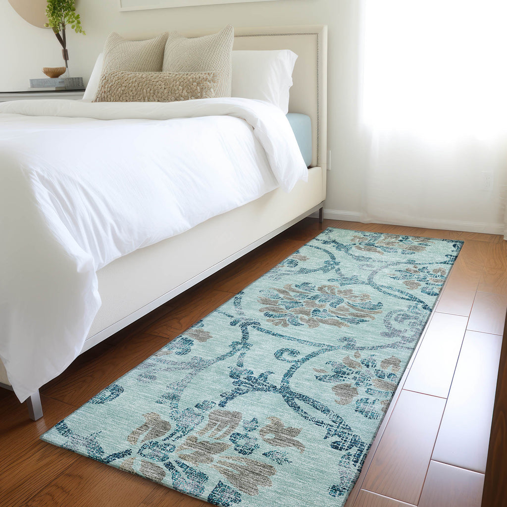 addison chantille acn762 teal rug
